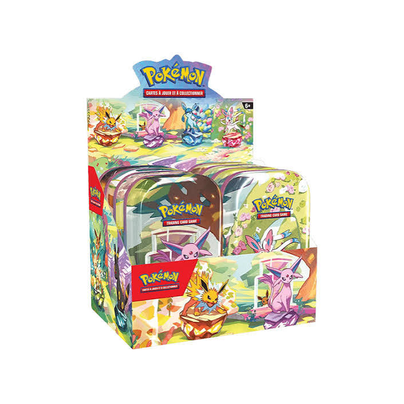 Display Mini-Tin Évolutions Prismatiques Pokémon TCG